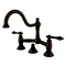 Kingston Brass KS3915AL Restoration Bathroom Bridge Faucet, Oil Rubbed Bronze KS3915AL - alternate 1